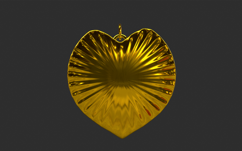Love Gold Halskette 3D-Modell