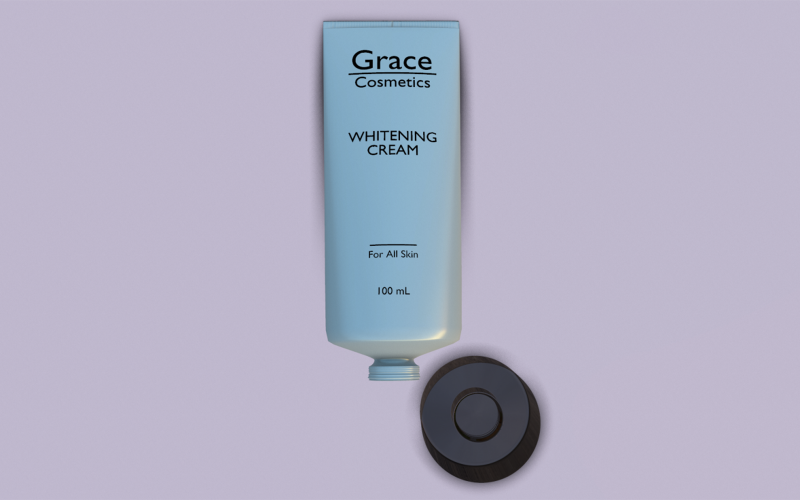 Modelo 3D Cosmético Creme Clareador