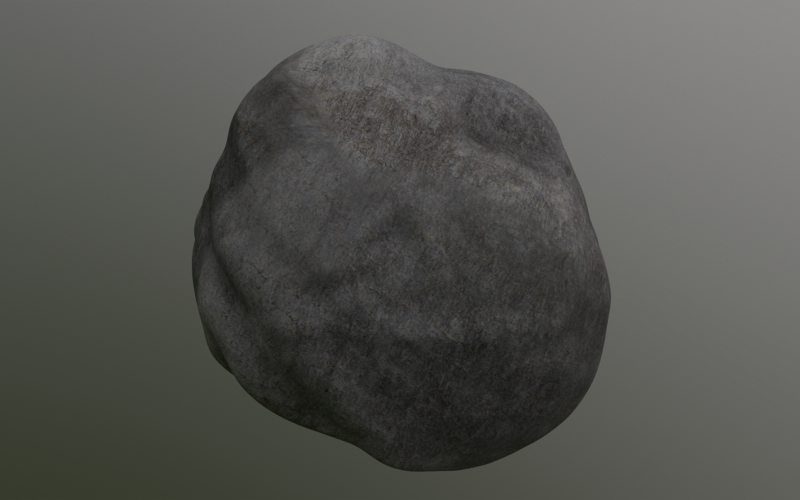 Modelo 3D de contenido de ciencia ficción de meteoritos