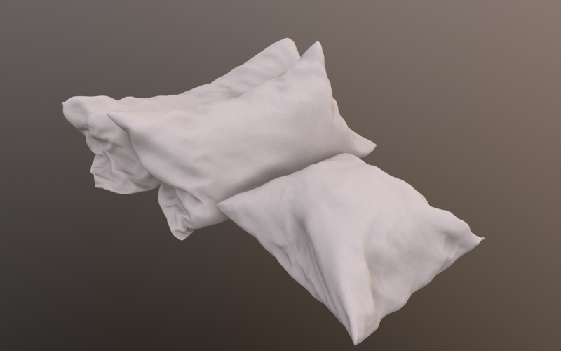 Párnakészlet kényelmes 3D-s modellhez