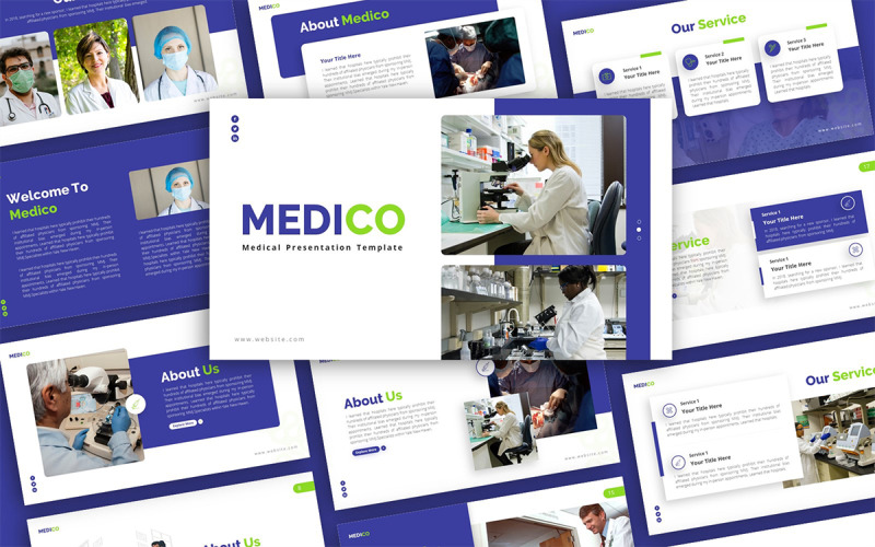 Modello di presentazione PowerPoint multiuso medico medico