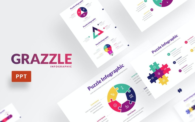 Grazzle - PowerPoint Infographics Slide