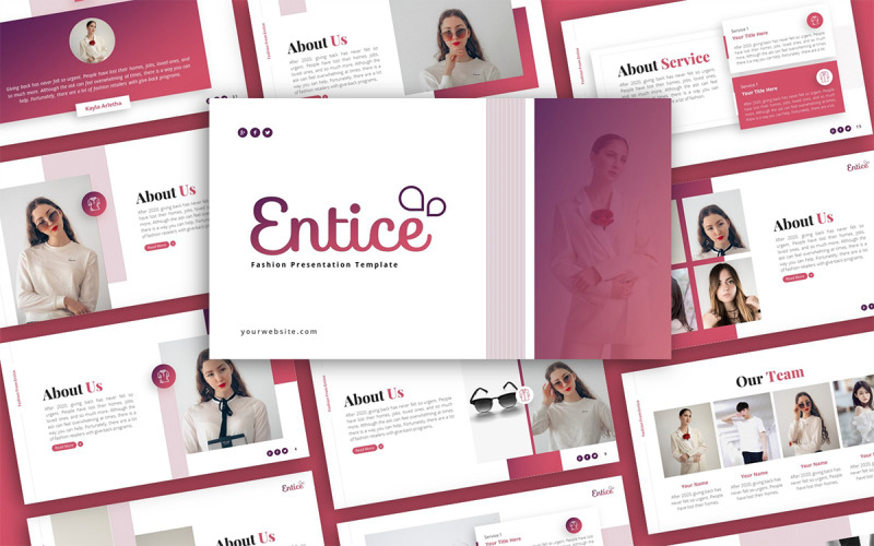 Modèle de présentation PowerPoint polyvalent pour séduire la mode