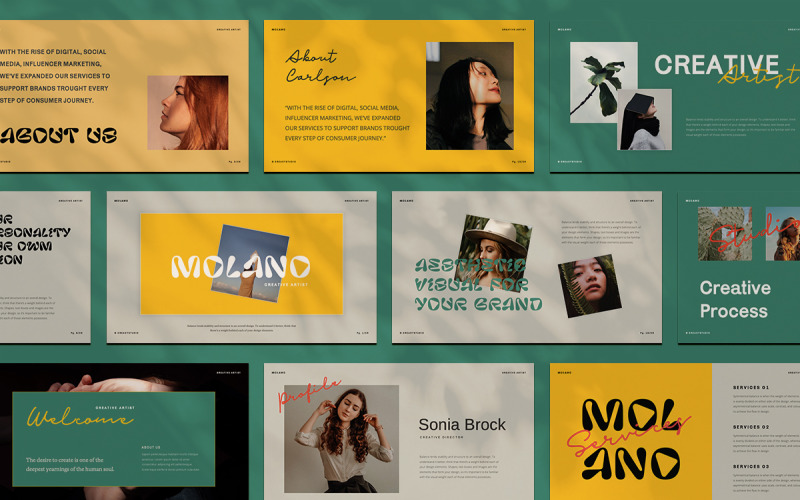 Molano – PowerPoint sablon