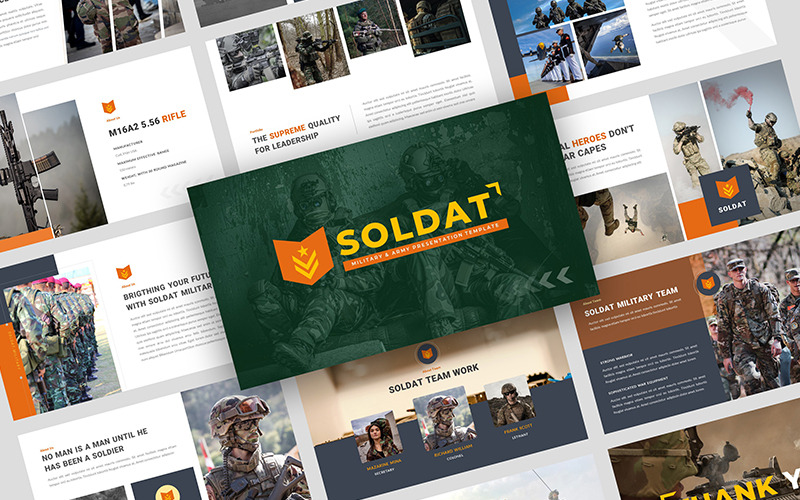 SOLDAT - Modello di keynote per presentazione militare e dell'esercito
