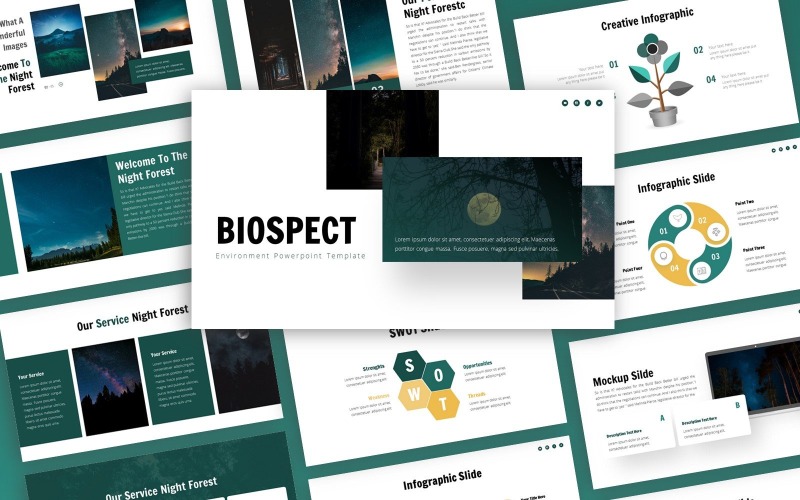 Biospect - Environment Multipurpose PowerPoint šablony