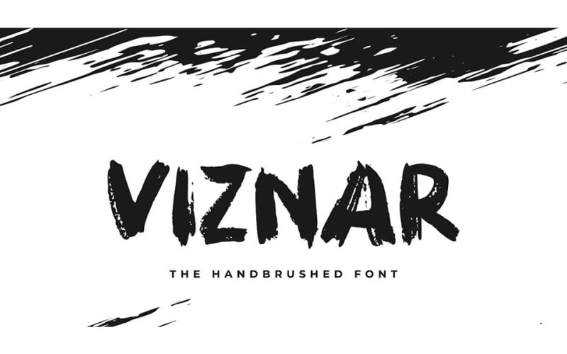 Viznar The Handbrushed Font - Viznar The Handbrushed Font