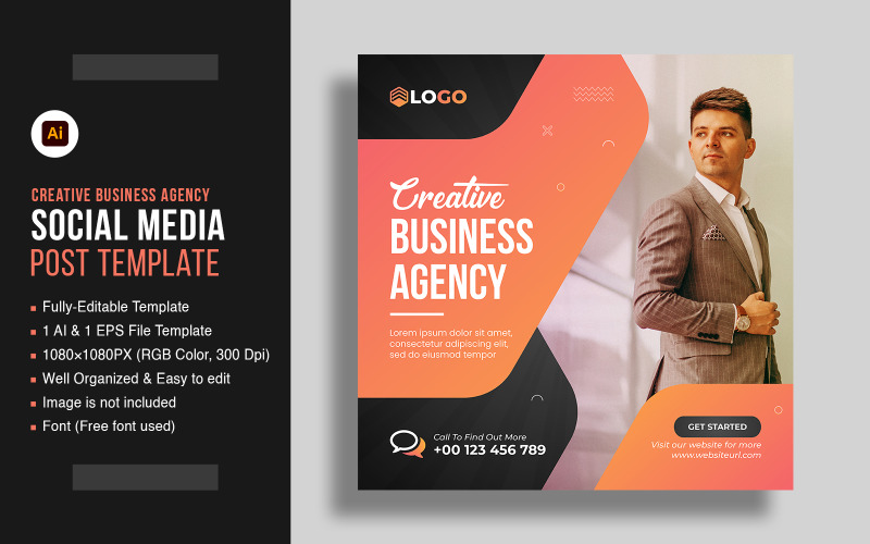 Corporate Business Social Media Post And Instagram Post Web Banner Template