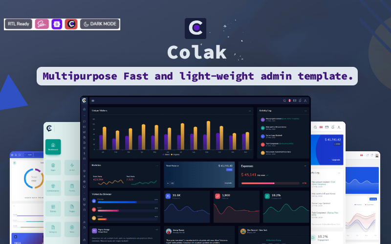 Colak- Responsive Admin Dashboard Template