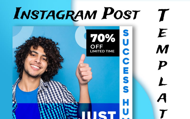 Корпоративный шаблон поста в Instagram Графика для социальных сетей