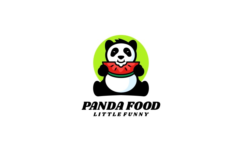 Panda mat enkel logotyp stil