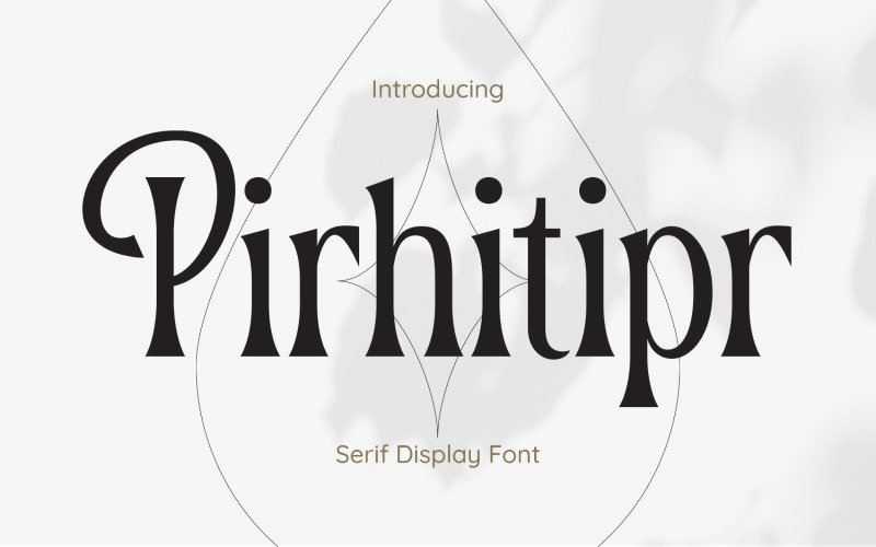 Pirhitipr - Letter Style Typfont