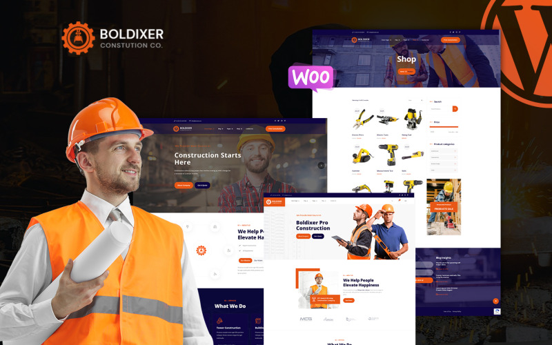 Uniwersalny motyw WordPress Boldixer Construction