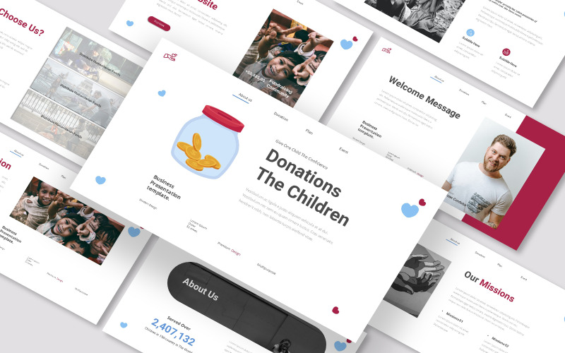 Välgörenhet och donationer Google Slides-mall