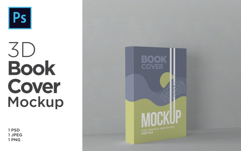 Illustrazione di rendering 3d mockup di libri con copertina rigida