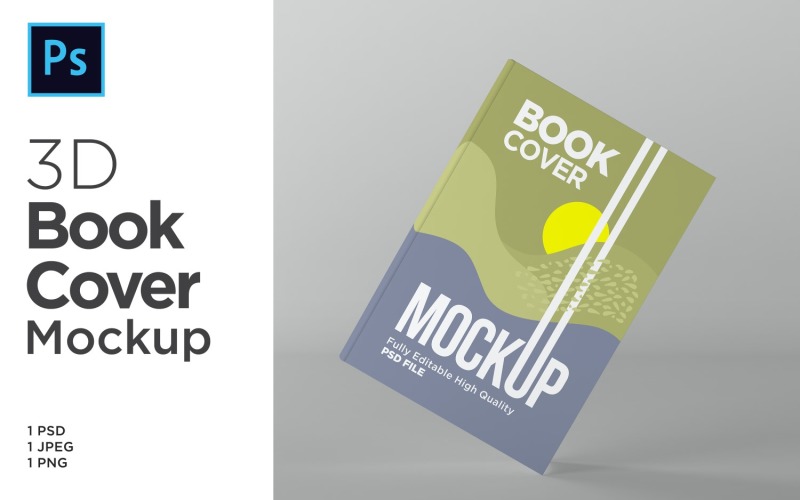 Textbook Cover Mockup 3d Rendering Illustration