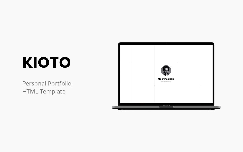 Kioto - Modèle de portfolio personnel premium