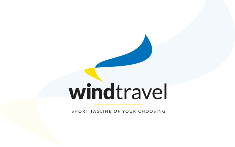 Modelo de Logotipo de Viagem Eólica