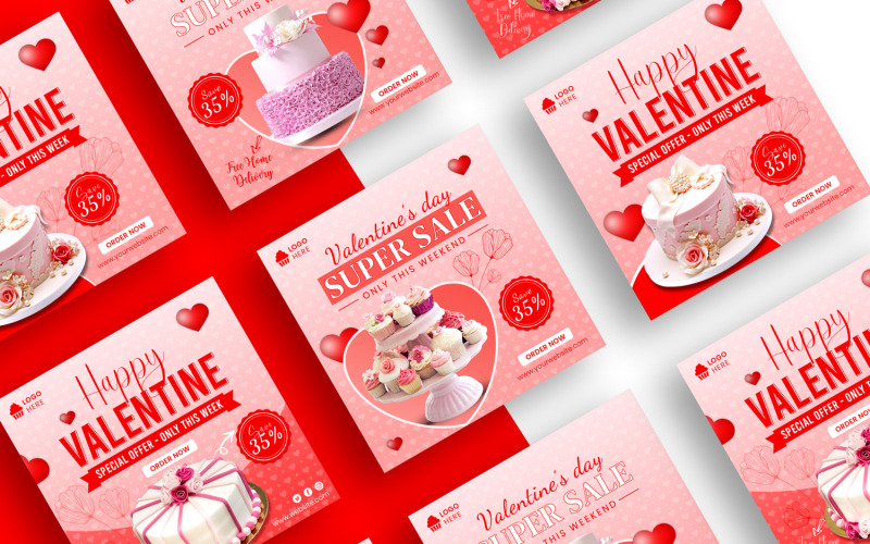 Valentijnsdag Instagram Post Social Media