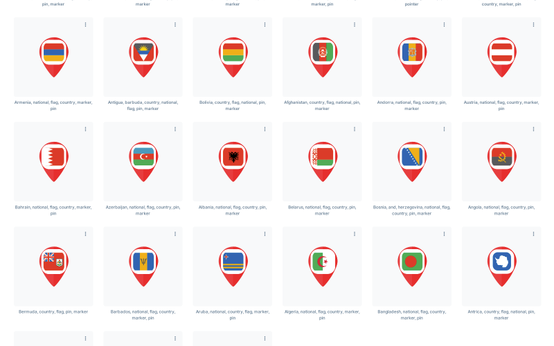 Pin Land Nationale Vlag Marker Aanwijzer
