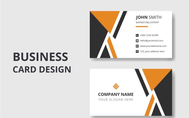 Ontwerpsjabloon voor marketing visitekaartjes