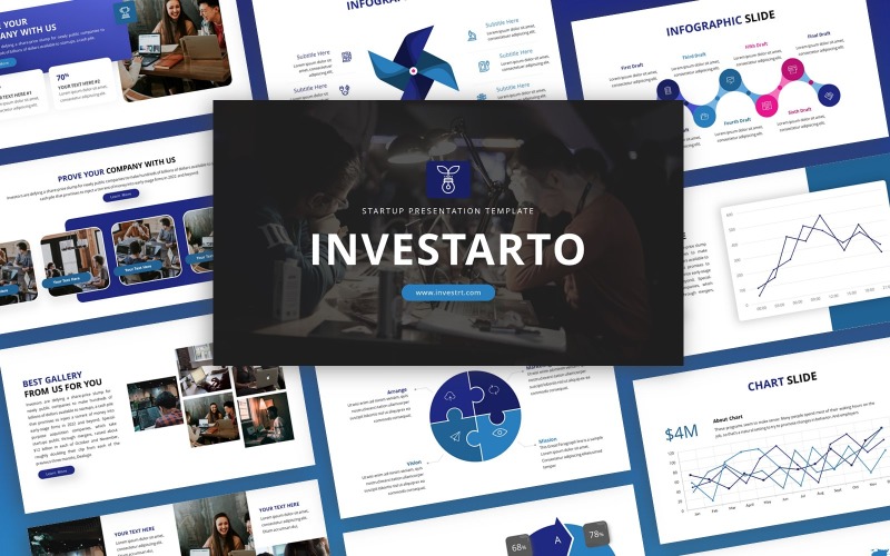 Investarto - Startup uniwersalny szablon PowerPoint