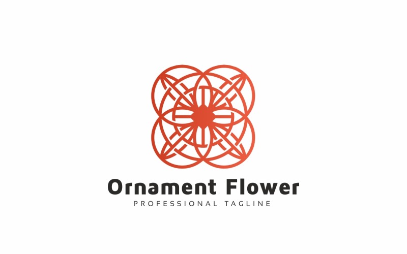 Ornament Flower Logo Template