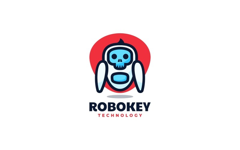 Stile del logo semplice robotico