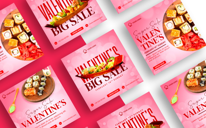 Valentine Day's instagram Template Social Media