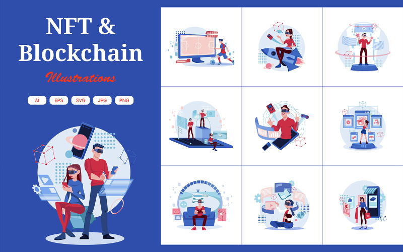 M386_NFT & Blockchain Teknolojisi Çizimleri
