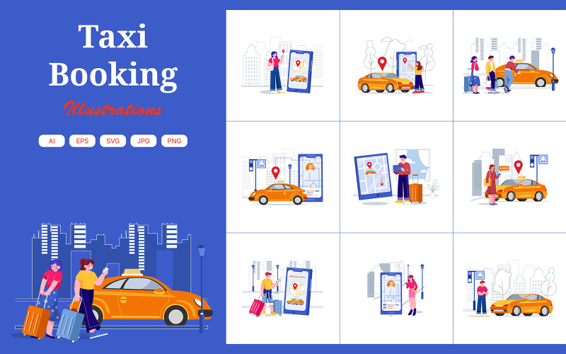 M394_Taxi rezervace ilustrační balíček