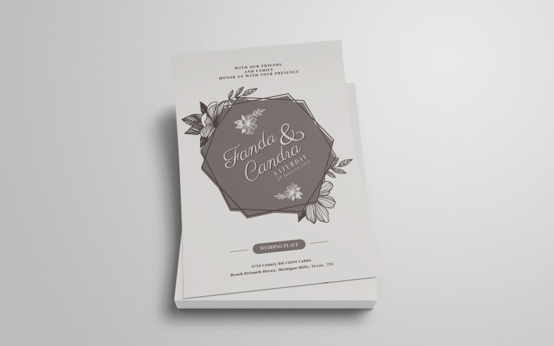 Nature Wedding Invitation Template #225292 - TemplateMonster