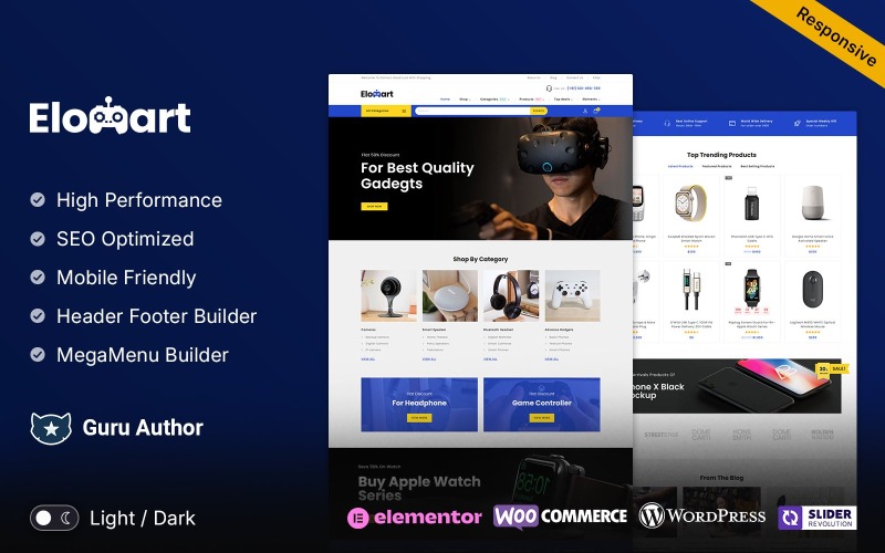 Elomart - 大型工具超级商店 WooCommerce Elementor 主题