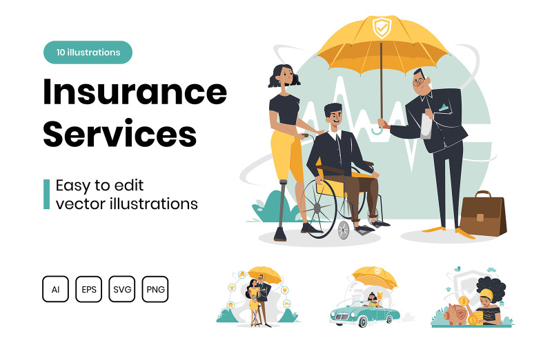 M314_Insurance Набор иллюстраций