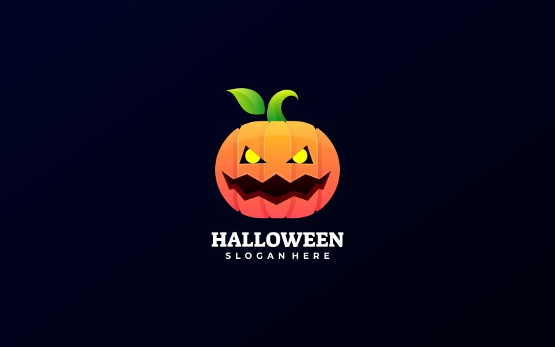Logo sfumato di Halloween vettoriale