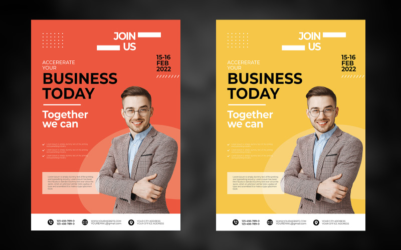 Sjablonen voor professionele zakelijke flyers