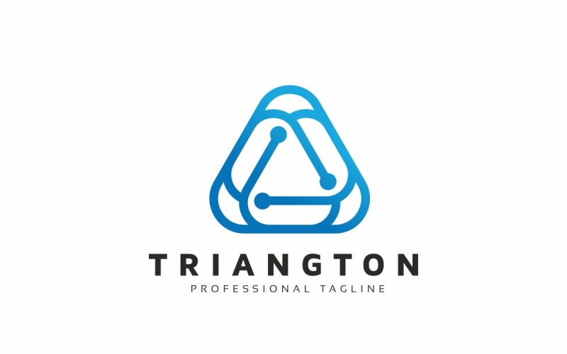 Triangle Digital Logo Template