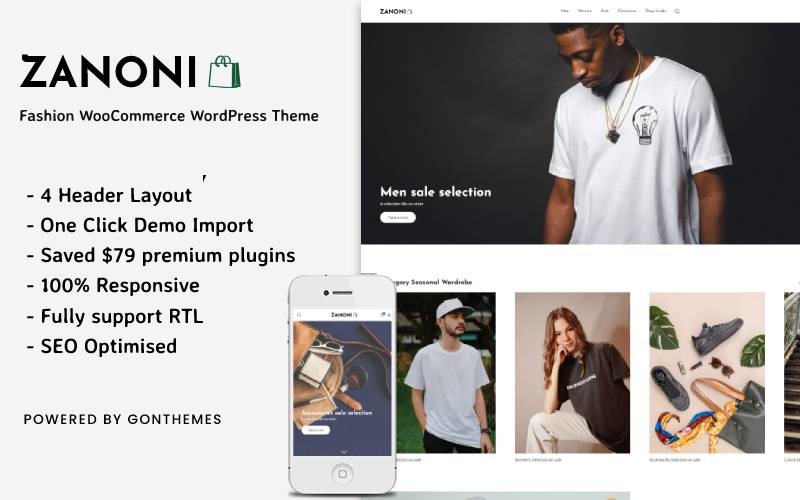 Zanoni - Mode WooCommerce WordPress Thema