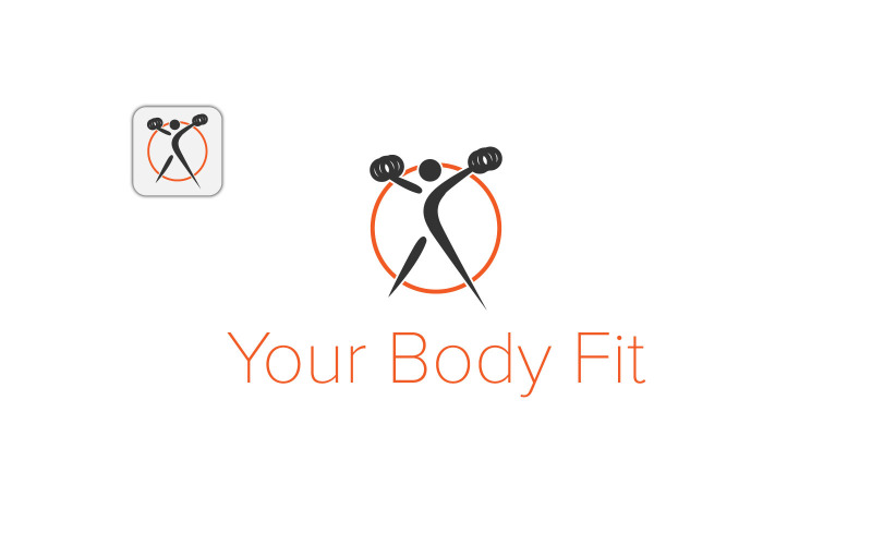 Body Fitness Logo Vector Sjabloon