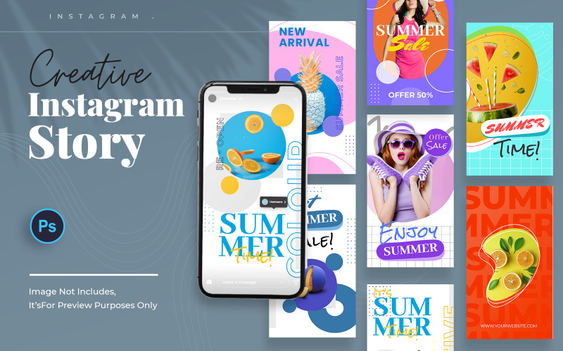 Modèle d'histoires Instagram créatives