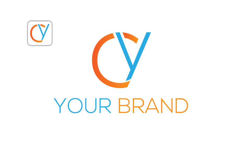CY розкішний логотип векторний шаблон