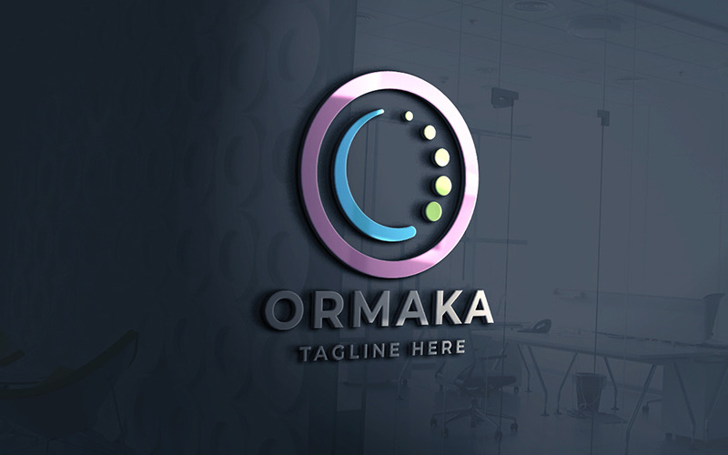 Ormaka O Letter Logo professionnel