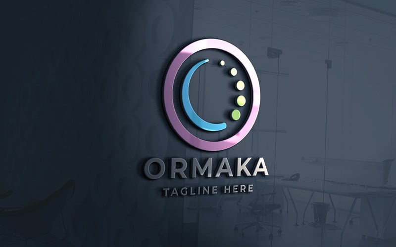 Ormaka O Letter Professional Logotyp