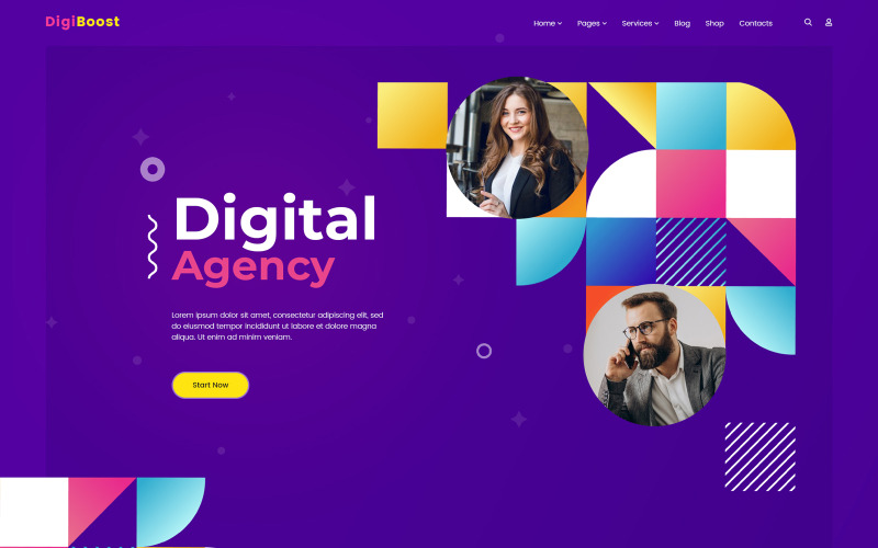 DigiBoost - Digital Agency HTML-mall