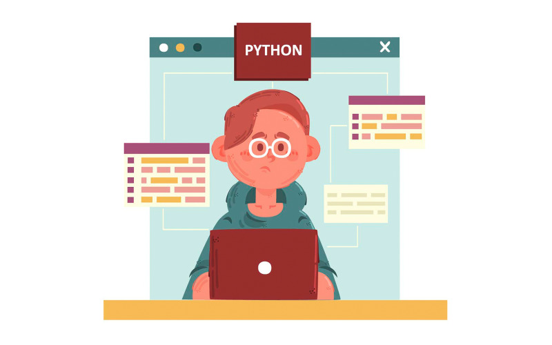 Illustratie van het programmeerconcept