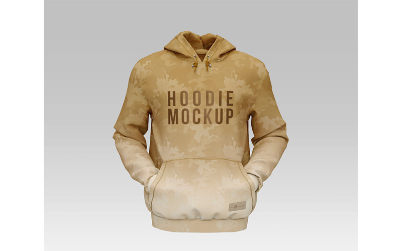 Mockup con cappuccio da uomo prodotto
