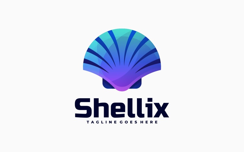 Shell Gradiënt Kleur Logo