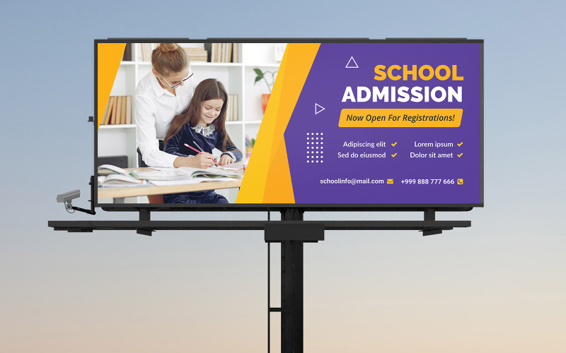 Billboard-Banner-Vorlagen für die Kinderschule