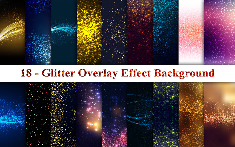 Glitter Overlay Effekt Bakgrund