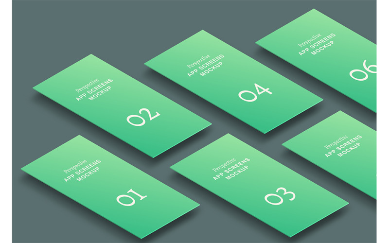 Perspective App Screens Mockup 226228 TemplateMonster